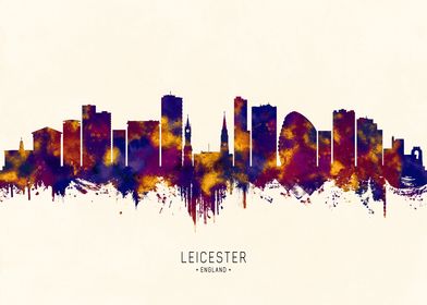 Leicester England Skyline