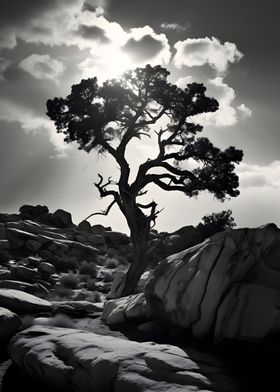Photo Monochrome Tree