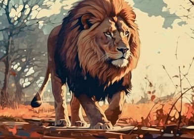 Majestic Lion Art