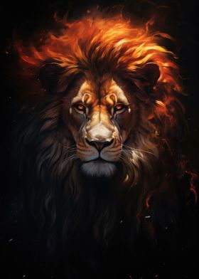 Majestic Lion Portrait