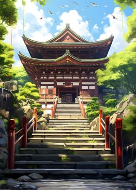 Japanese Temple Entrance