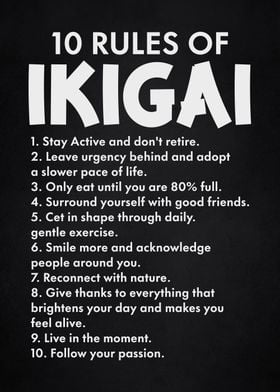 10 rules of ikigai