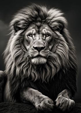 Majestic Lion Portrait