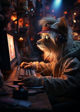 Gaming Hippie Dog