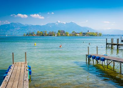 Mountain Lake Chiemsee