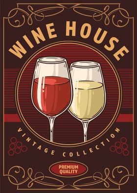 Wine House Alcohol Vintage