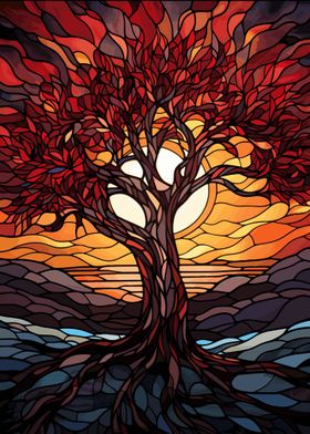 Tree of Life Stained Glass