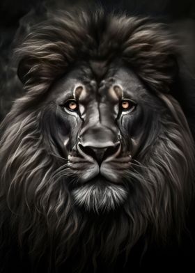 Majestic Lion Portrait