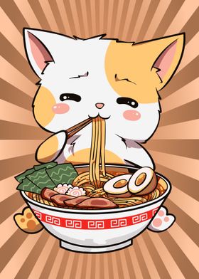 Ramen Cat Kawaii