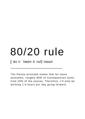 80 20 rule engineer