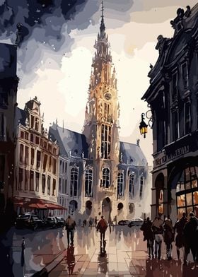 Brussels Belgium Painting