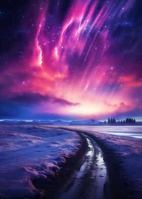 Purple Northern Lights