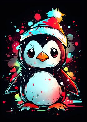 Christmas Hat Penguin 