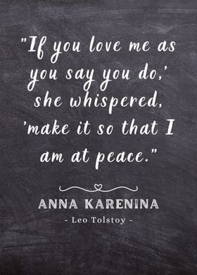 Anna Karenina Quote Love