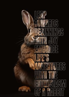 Inspirational Rabbit Quote