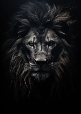 Majestic Lion Portrait