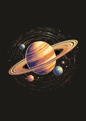 A Drawing of Saturn