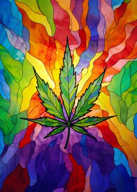 Abstract Colorful Thca Art
