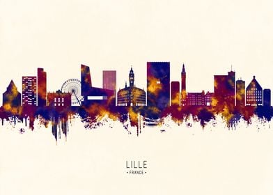 Lille France Skyline