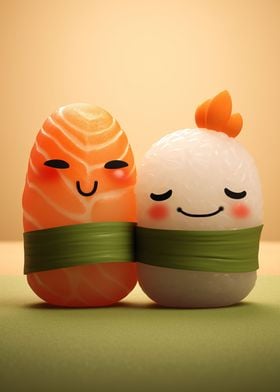 Sushi Couple in Love