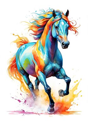 Horse Watercolor