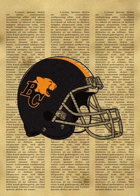 BC Lions Helmet 