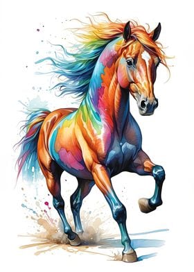 Horse Watercolor