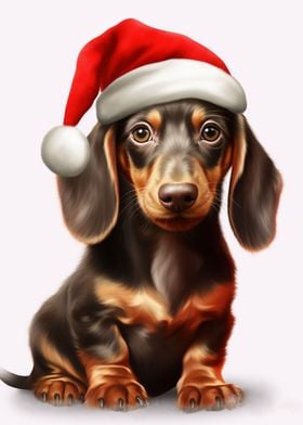 Christmas Dachshund