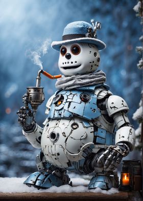 Robot Frosty the Snowman