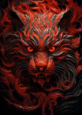 Fierce Red Tiger 