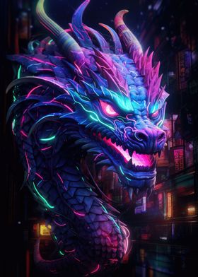 Dragon Neon Head