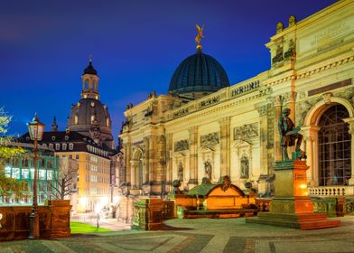 View of Dresden at night