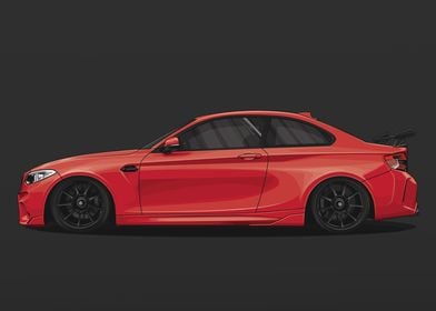 BMW M2 Competition Red Low