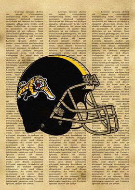 Hamilton Tiger Cats Helmet