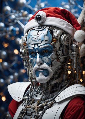 Futuristic AI Santa Claus