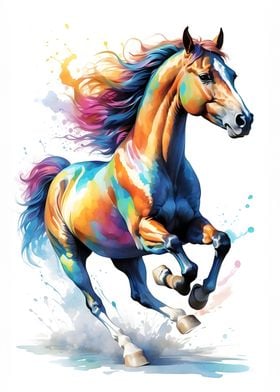 Horse Watercolor