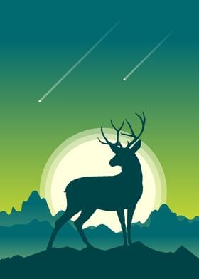 Deer Illustraion 