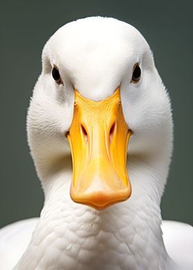 Graceful White Duck