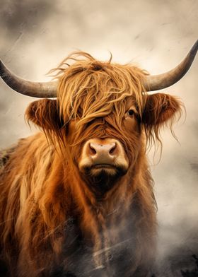 Highland Cow Portrait