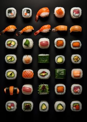 Sushi Array Elegance