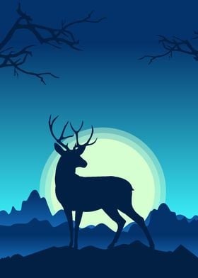 Deer in the Night 