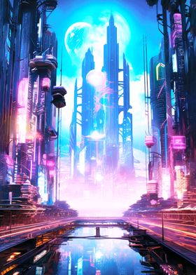 Cyberpunk Synthwave City