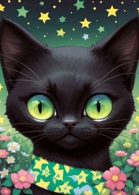 Cute and Funny Black Cat