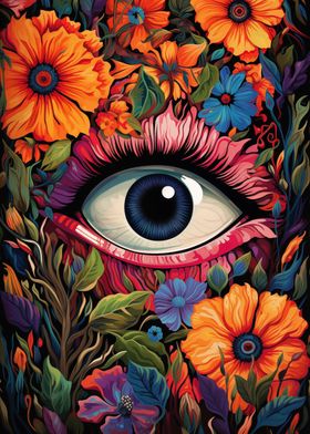 Psychedelic Eye Flowers 03