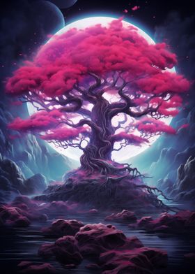 Japan Tree Of Life Neon