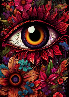 Psychedelic Eye Flowers 04