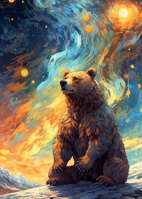 cute bear paint