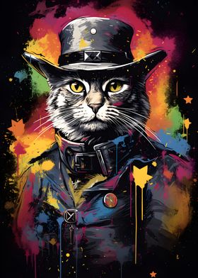 Sheriff Cat Painting