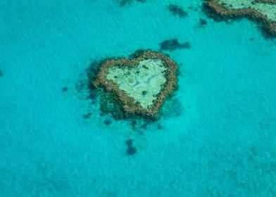 Heart Reef in Australia