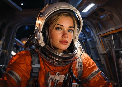 Beautiful Blonde Astronaut